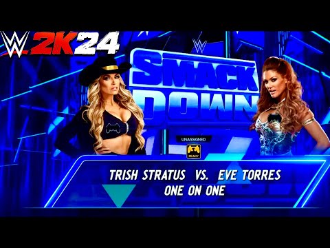 FULL MATCH: TRISH STRATUS VS EVE TORRES WWE 2K24 Simulation Match