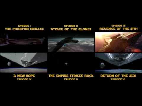 Side By Side || Star Wars Opening Scenes Comparison (Episode I to VI)