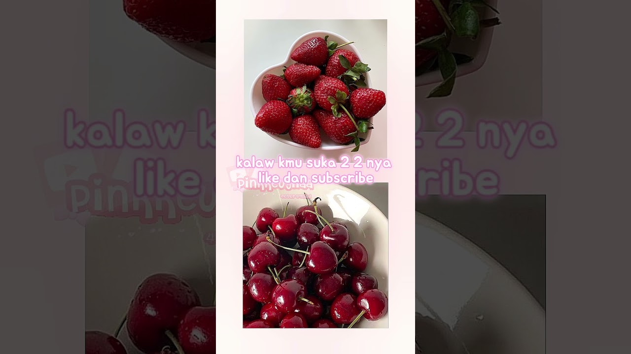 stroberi or cherry ? 🍓🍒 || #xyzbca #cute #soft #stroberi #cherry #masukberanda #fyp