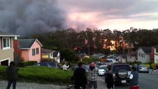 preview picture of video 'Massive Fire and explosion @ San Bruno, CA 9/9/10'