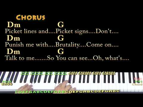 What's Going On (Marvin Gaye) Piano Cover Lesson in C with Chords/Lyrics