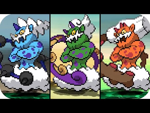 Pokémon Black & White - Thundurus Tornadus & Landorus Location and Battle (HQ)