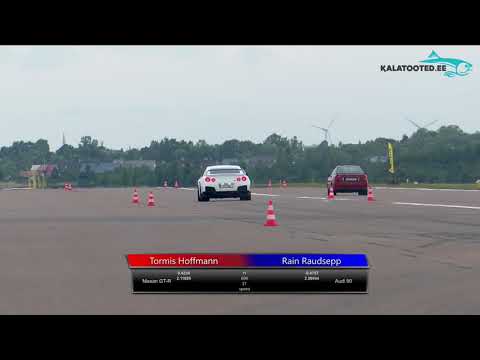 Tormis Hoffmann - Nissan GT-R vs Rain Raudsepp - Audi 90. Dragrace@KuressaareKiirendus2019