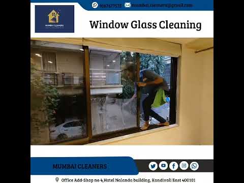 Glass window deep cleaning facade cleaning building glass cl...