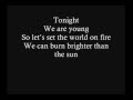 Fun. ft Janelle Monae - We Are Young Official Lyrics