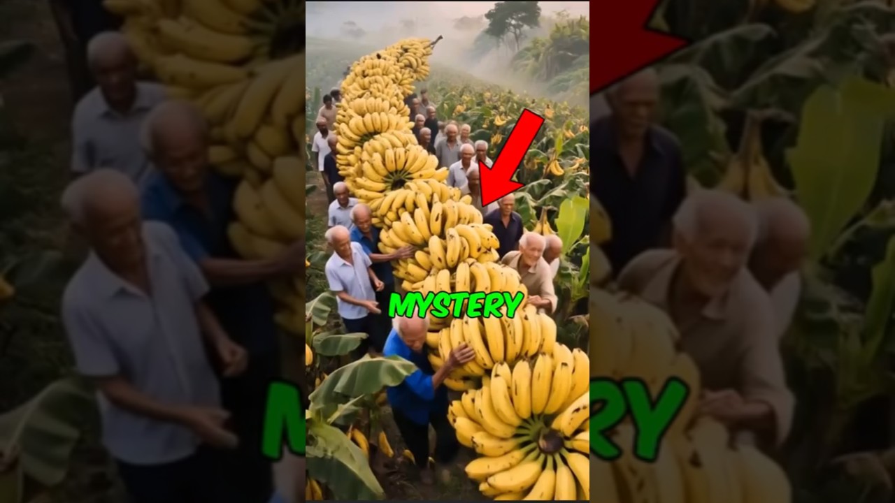 Banana looks like under the microscope 🍌‼️😱