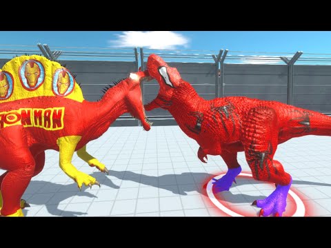 IRON MAN VS SUPERMAN DEATH RUN -Animal Revolt Battle Simulator
