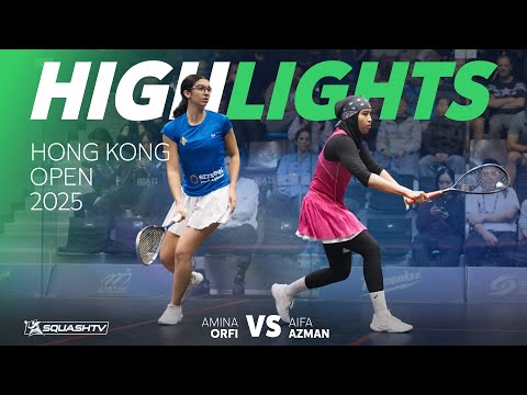 🇲🇾 Azman v Orfi 🇪🇬 | Hong Kong Squash Open 2025 | ROUND 2 HIGHLIGHTS