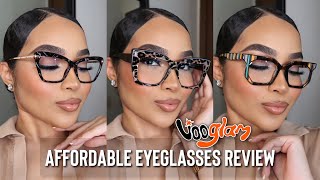 VOOGLAM EYEGLASSES TRY ON REVIEW | AFFORDABLE + STYLISH PRESCRIPTION & BLUE LIGHT GLASSES