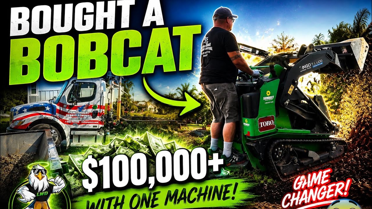 Bobcat and site cleanup by Lightweight Debris Removal