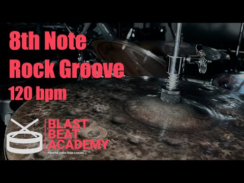 Accented 8th Note Rock Groove | Drum Lesson