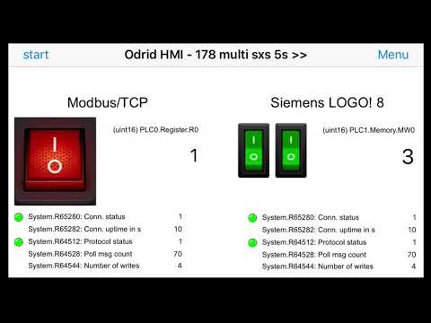 Odrid HMI 1.3.0 (Alpha) - First test run of multiple connections