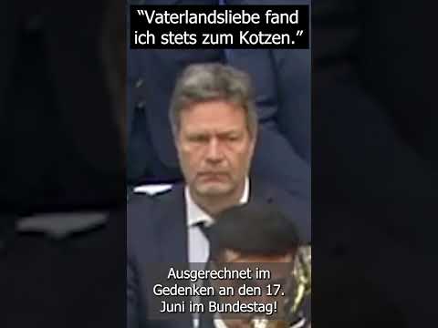 Habeck singt Nationalhymne nicht!