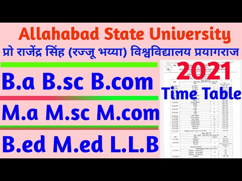 Allahabad State University Time Table Top Scholarships Scholarship Information