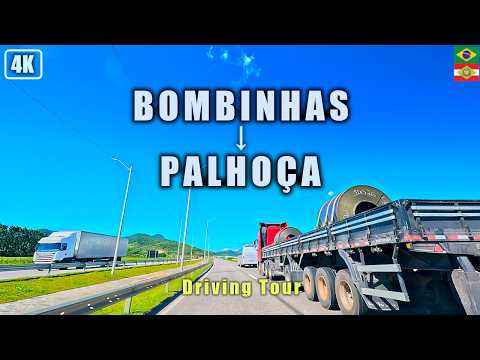 De Bombinhas a Palhoça – Estradas de Santa Catarina | Driving Tour 4K