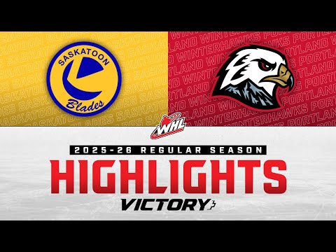Saskatoon Blades at Portland Winterhawks 10/25 | WHL Highlights 2025-26