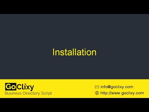 GoClixy - Installation