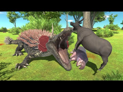LIZZIE RAMPAGE HUNTING WILD ANIMALS - Animal Revolt Battle Simulator