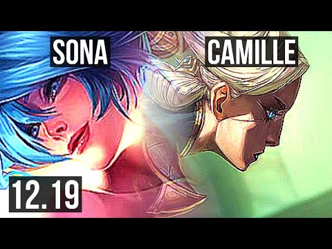 SONA vs CAMILLE (TOP) | Rank 3 Sona, 3/1/8, 1100+ games, 1.6M mastery | EUW Challenger | 12.19