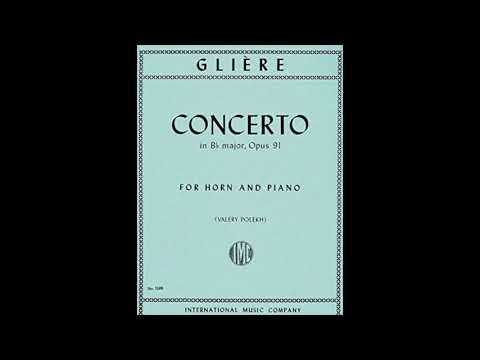 Glière Concerto 1st Mov -1 (A=442) "Karaoke - Accompaniment