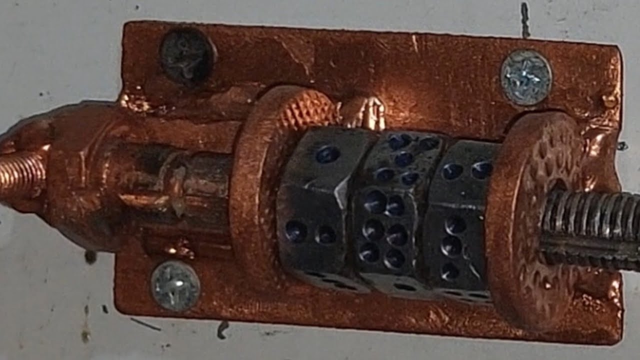 Unique DIY Door Latches! Makeing Combination Locking door Latches From Nut Bolt