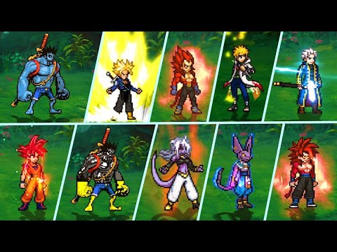 All Transformations ANIME WAR SUPER 2 MUGEN ツ Smash Drøiid / Forms - MUGEN