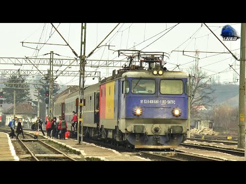 Trenuri de Călători/Passenger Trains in Gara Beclean pe Someș Station - 07 February 2021