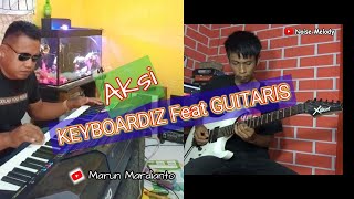 Download lagu #Viral Aksi Duet Melody Keyboardiz feat Gitaris || Marun Mardianto || Noise Melody mp3