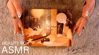 ASMR Beauty Box Unboxing 🌸 Glowria 🌸 (🎧 soft spoken/whisper, tapping, tracing, scratching)
