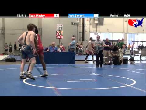 Ryan Mosley vs. Josh Bennett at 2013 Junior Nationals - FILA - FS