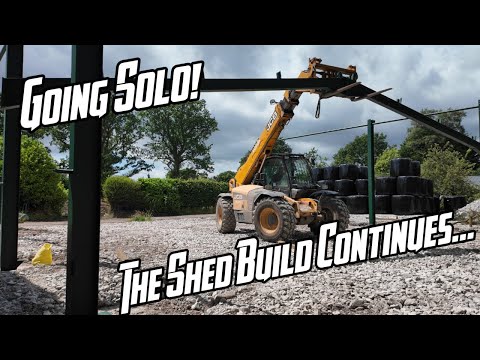 The Big Farm Shed Build, Erecting a Steel Portal Frame Building, New Hay Barn Build,