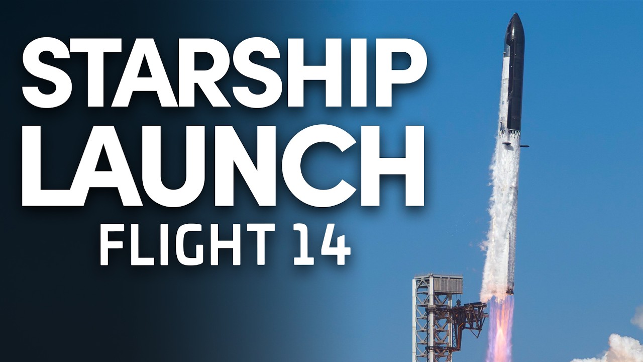 SpaceX Starship Flight 14 - Launch & Booster Splashdown - LAUNCH STREAM
