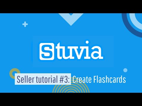 Stuvia Seller Tutorial 3 Create Flashcards