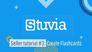 Stuvia Seller Tutorial #3: Create Flashcards