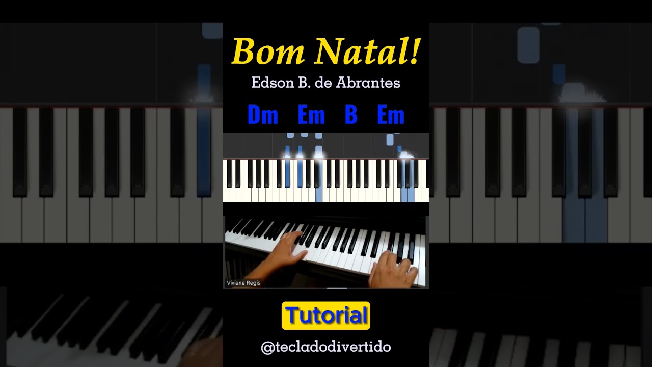 APRENDA A TOCAR "BOM NATAL" (Que o Natal existe) #auladeteclado #como_tocar #auladepiano