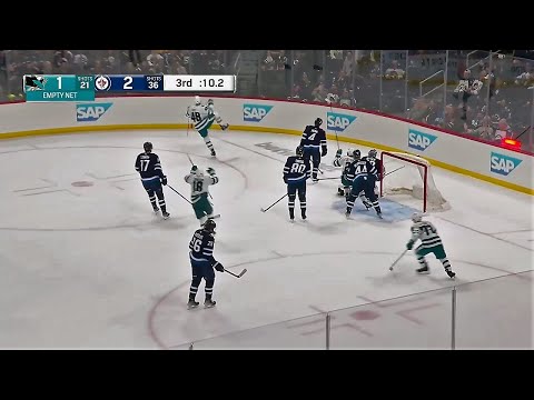 Tomas Hertl's last-minute goal vs Jets (6 mar 2023)