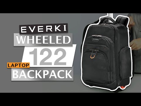 EVERKI Atlas Wheeled Laptop Backpack, 13-Inch to 17.3-Inch Adaptable Compartment (EKP122)