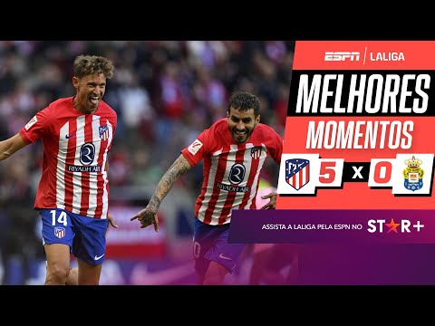 Gols e lances de Atlético de Madri x Las Palmas