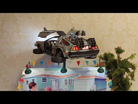 Back To The Future Flying DeLorean Model at Wonderfest 2022.