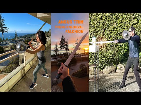 Angus Trim French Medieval Falchion Review & Test Cutting