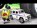 Helpp !! Car Crushing Police Spongebob vs Police Truck  🚓 Crushing Crunchy & Soft Things by Car
