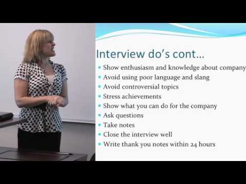 HU Office of Career Development - Interview Workshop