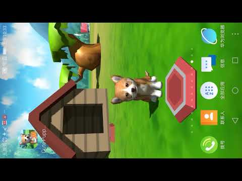 cute puppy live wallpaper Video