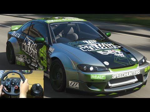 Drift Nissan Silvia Spec R 2000 Forza Horizon - Logitech G29 And Shifter 4K Gameplay