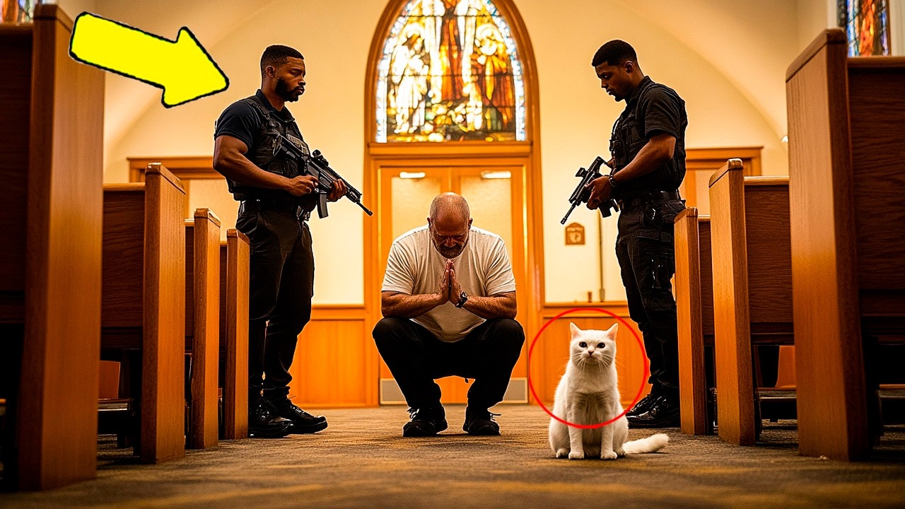 Priest is Threatened in Church, When a Mysterious Cat Appeared They Were in Shock...
