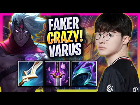 FAKER CRAZY GAME WITH VARUS! - T1 Faker Plays Varus ADC vs Jhin! | Season 2025