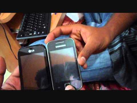LG Optimus Net Dual Sim - P698 Unboxing and Galaxy Y Comparison