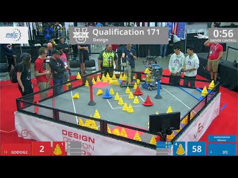 2018 VEXU Design Q171 - GODOG2 vs IFI - 44 to 118