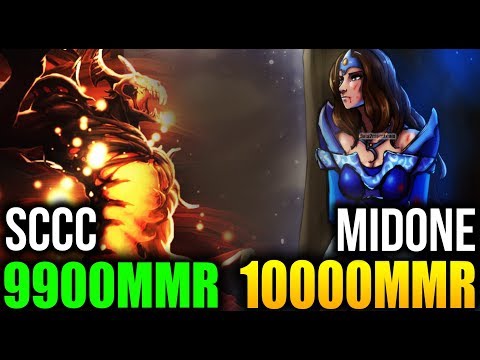 19900 MMR Mid BATTLE - Sccc vs MidOne - Dota 2 7.07C
