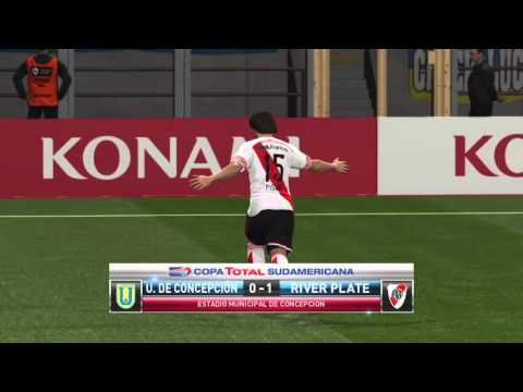 Pro Evolution Soccer 2016 - Piscu long goal (River Plate vs Universidad de Concepcion)